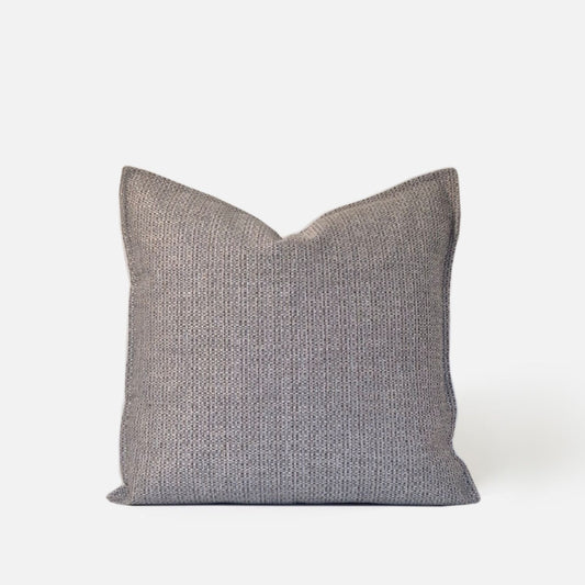 Ashen cushion cover front view on a white background