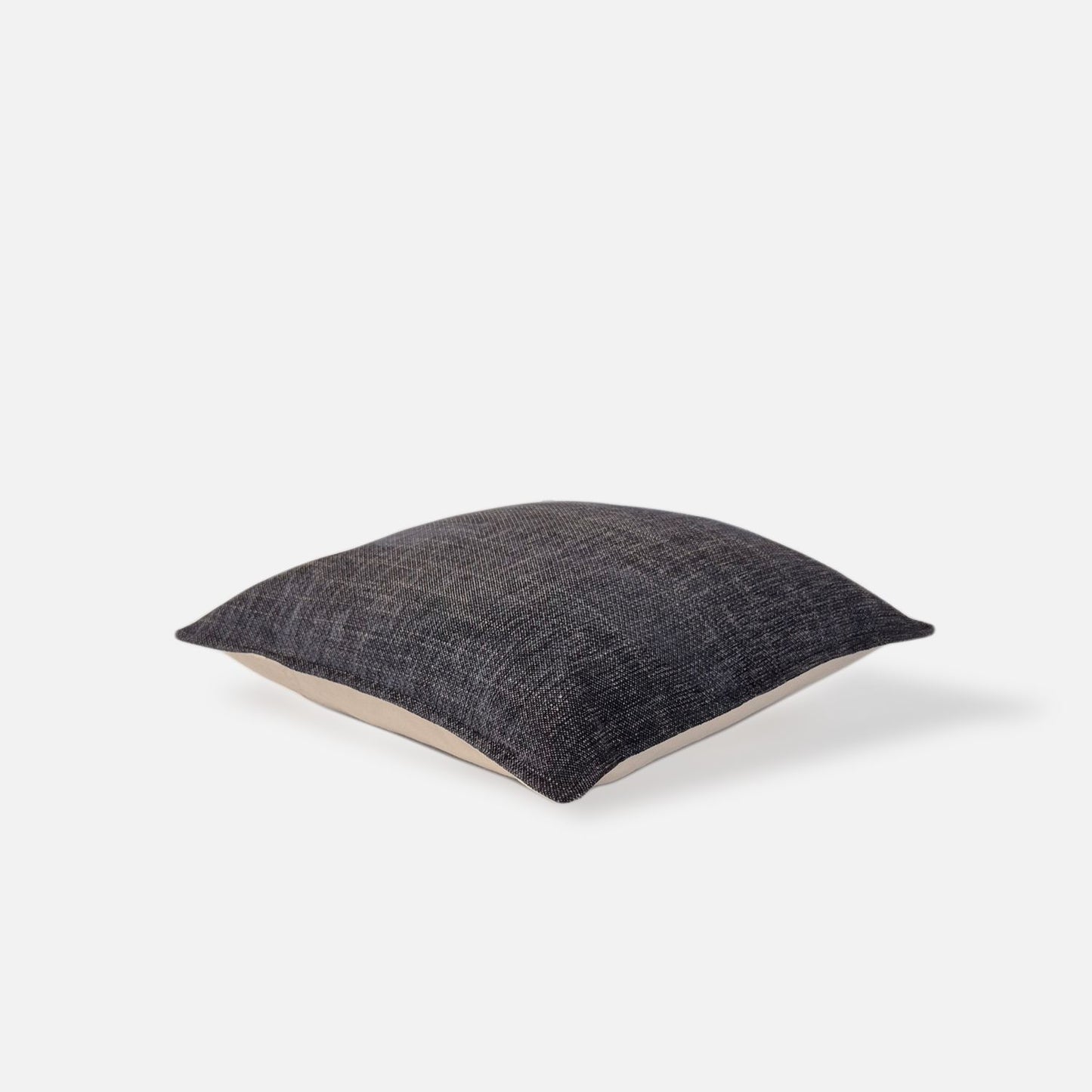Decorative Threads Twilight cushion cover in Denim with a Luxury Chenille Texture, top view