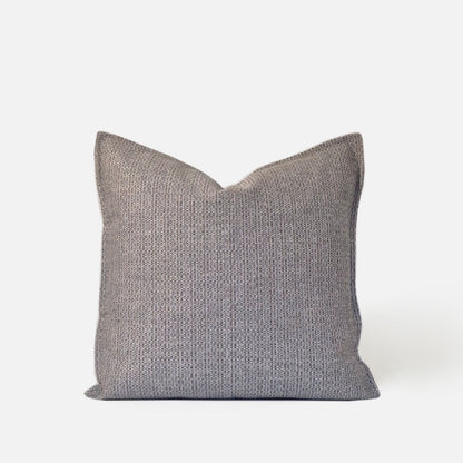 Ashen cushion cover front view on a white background