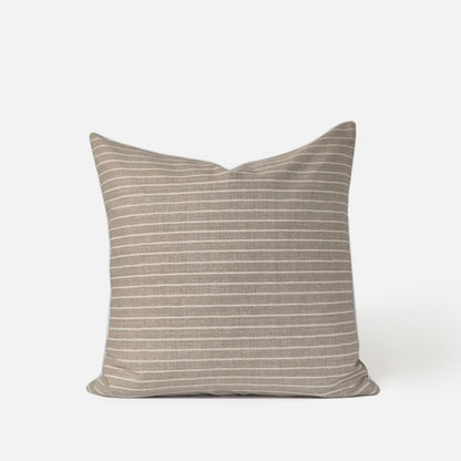 Azure cushion cover front view on a white background