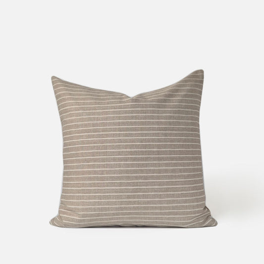 Azure cushion cover front view on a white background