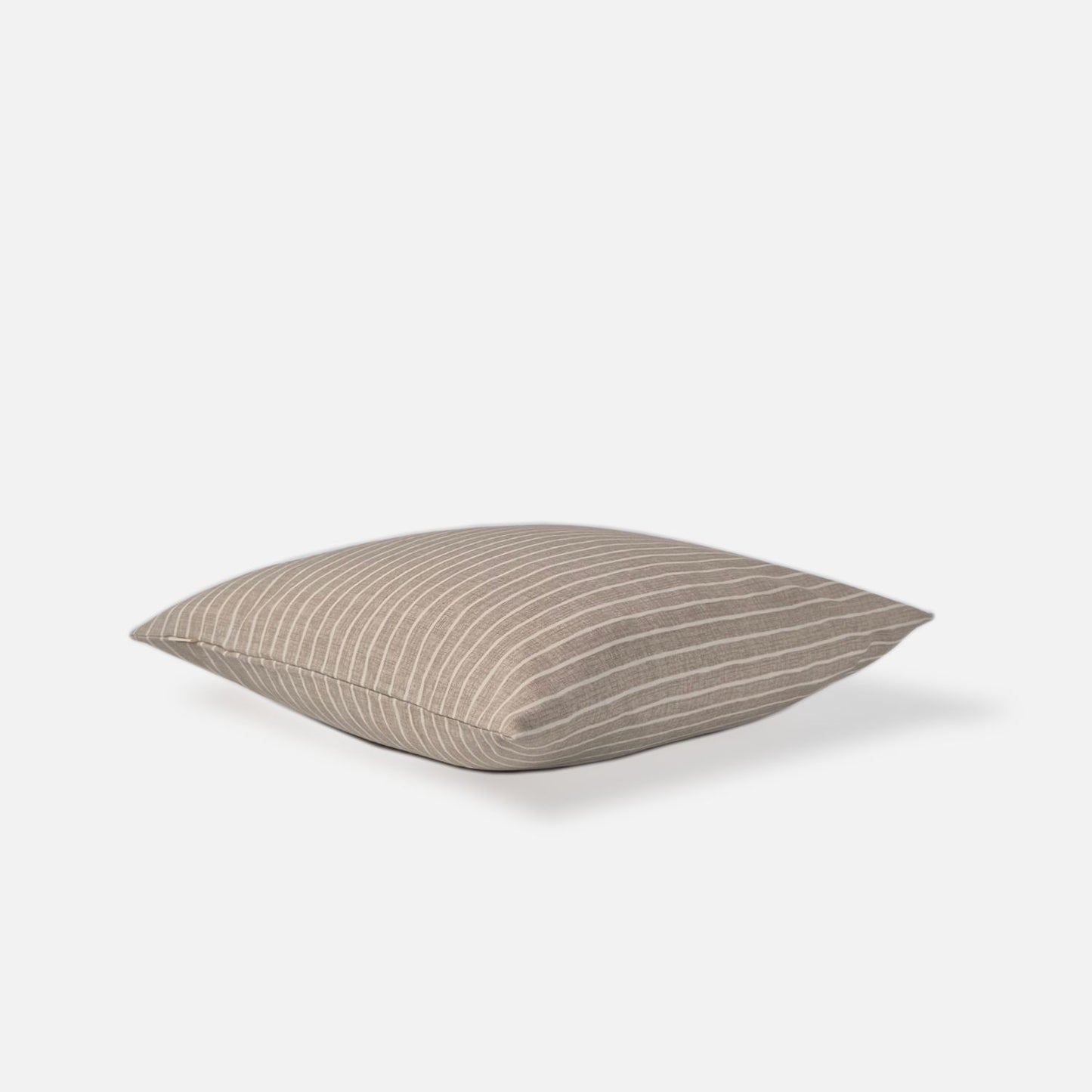 Azure cushion cover top view on a white background