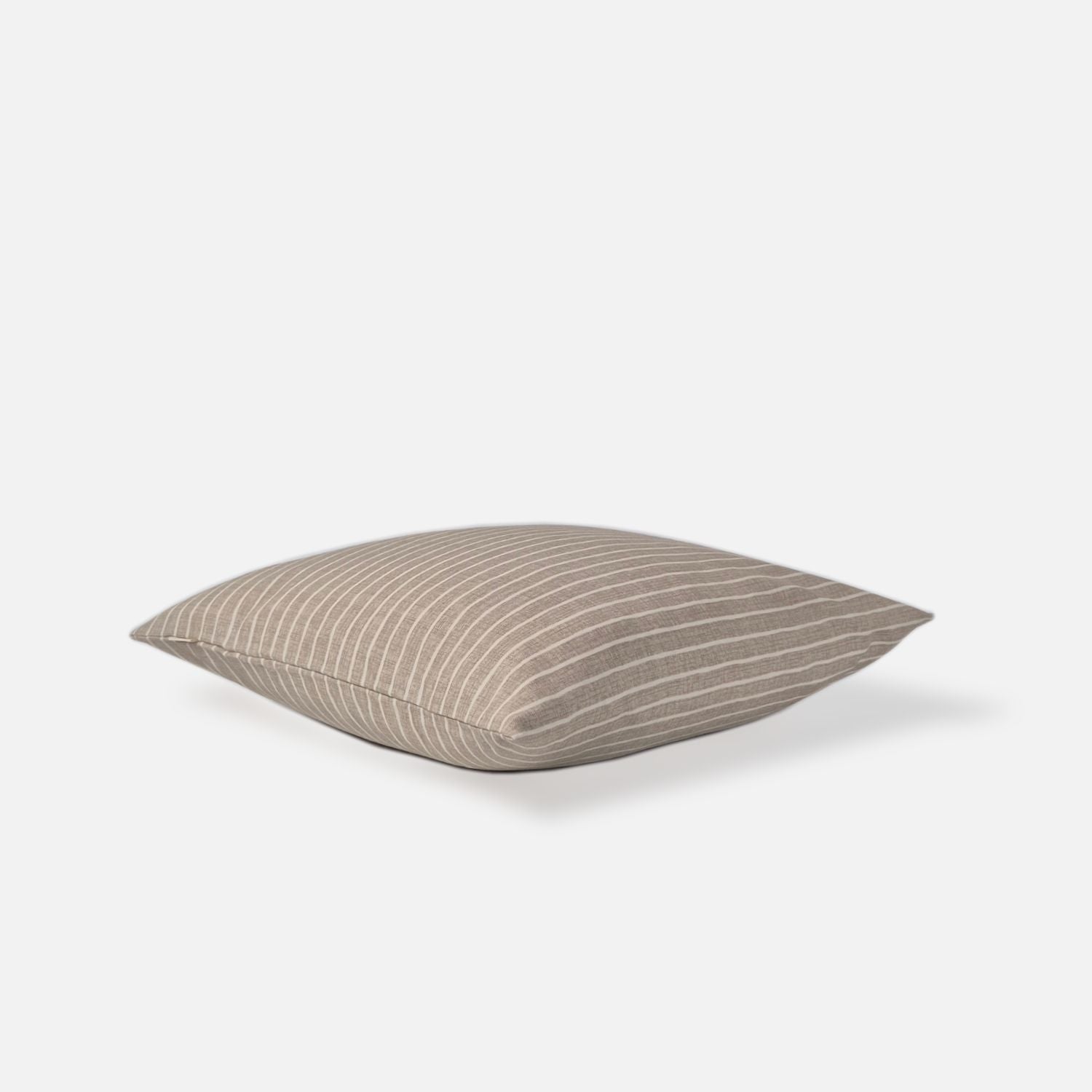 Azure cushion cover top view on a white background