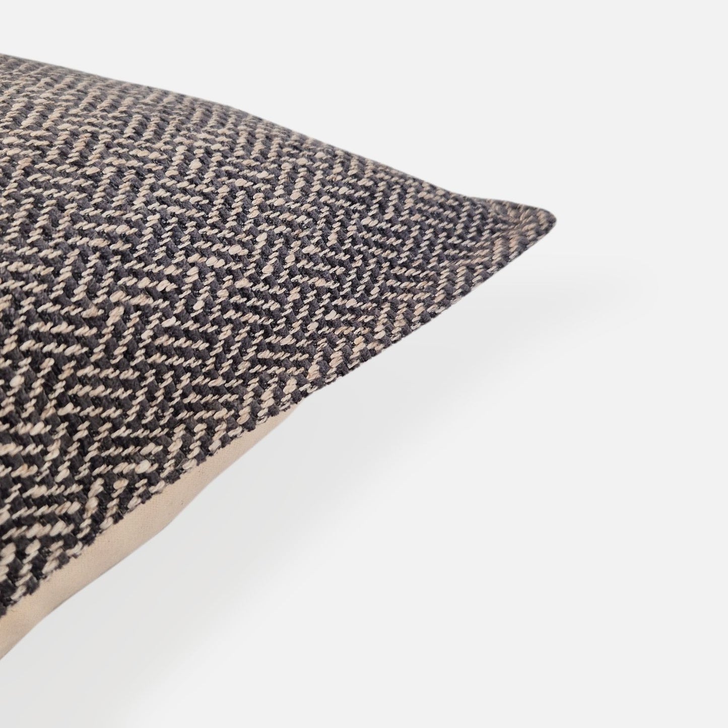 Brunswick storm cushion cover corner view on a white background