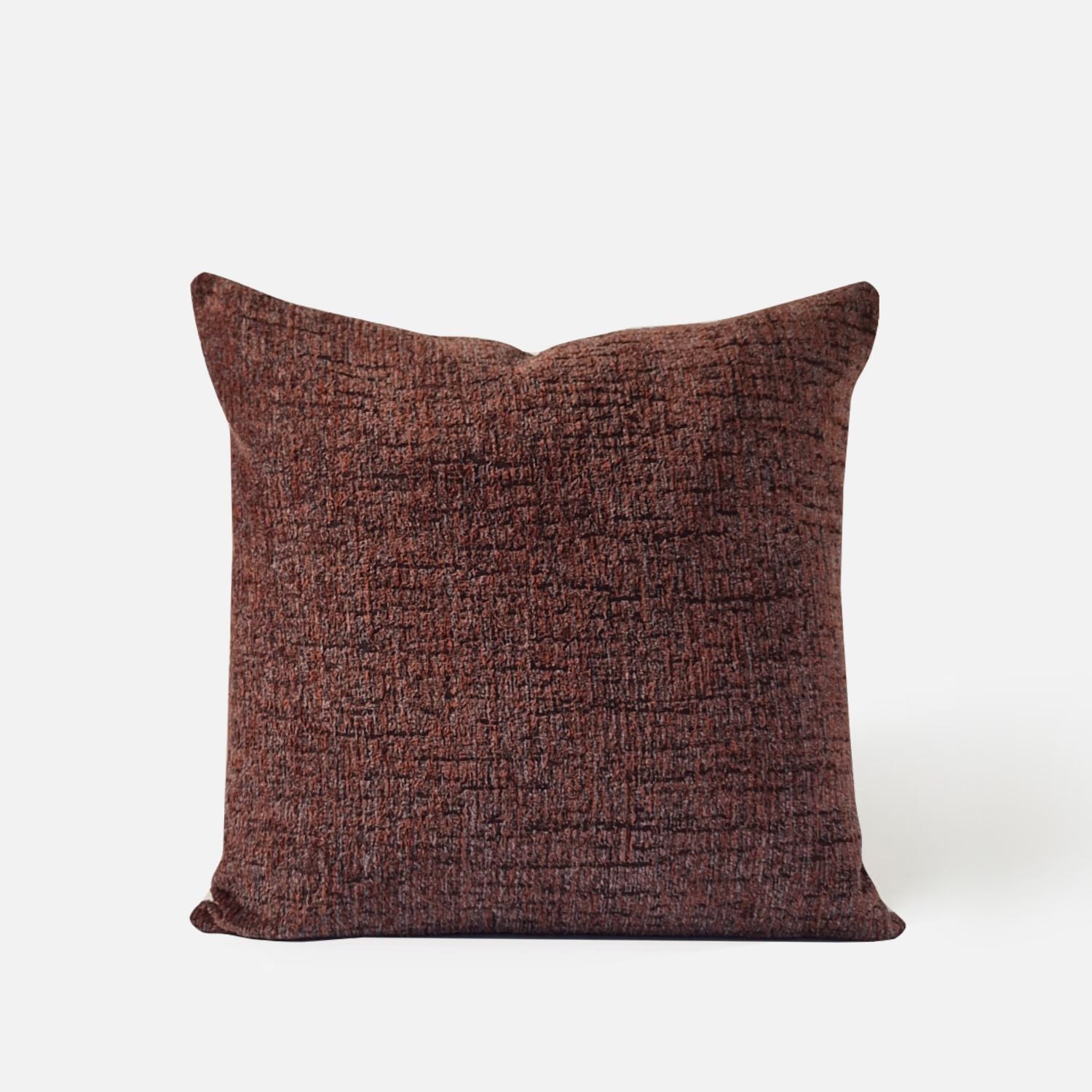 Decorative Threads Rustic Charm Cushion Combo in colour red, front view on a white background.